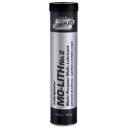 Lubriplate Moly Lithium Grease, Multipurpose, Cartridge, Solid MO-LITH 2 14.5OZ CART ; L0180-098